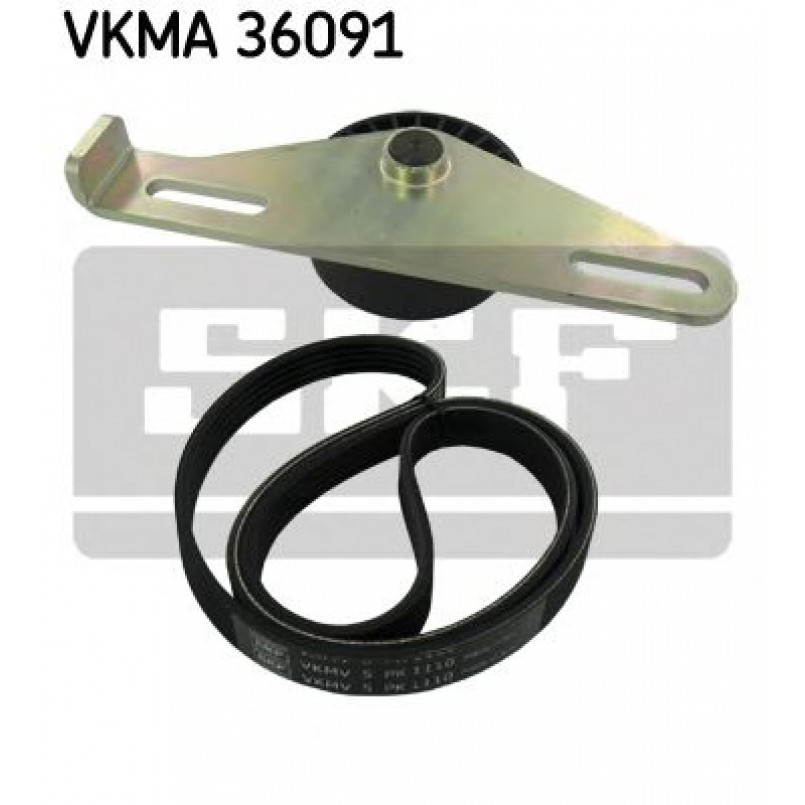 VKMA 36091 SKF Комплект доріжкового ремня (ролик, ремінь)